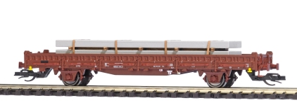 Busch 31513 - TT - Flachwagen mit Betonplatten, DR, Ep. IV